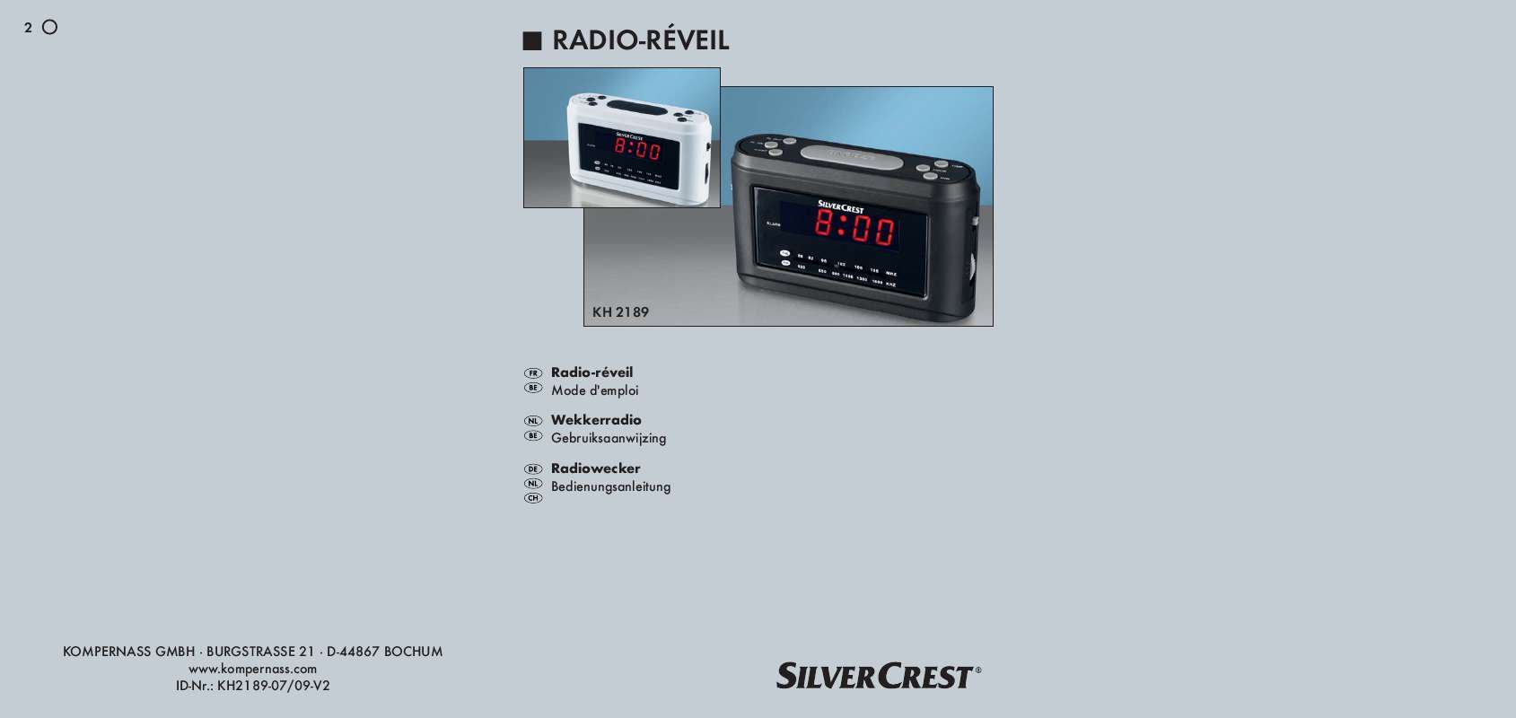 Notice SILVERCREST KH 2189 CLOCK RADIO Trouver une solution à un
